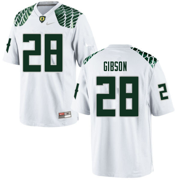 Men #28 Billy Gibson Oregn Ducks College Football Jerseys Sale-White